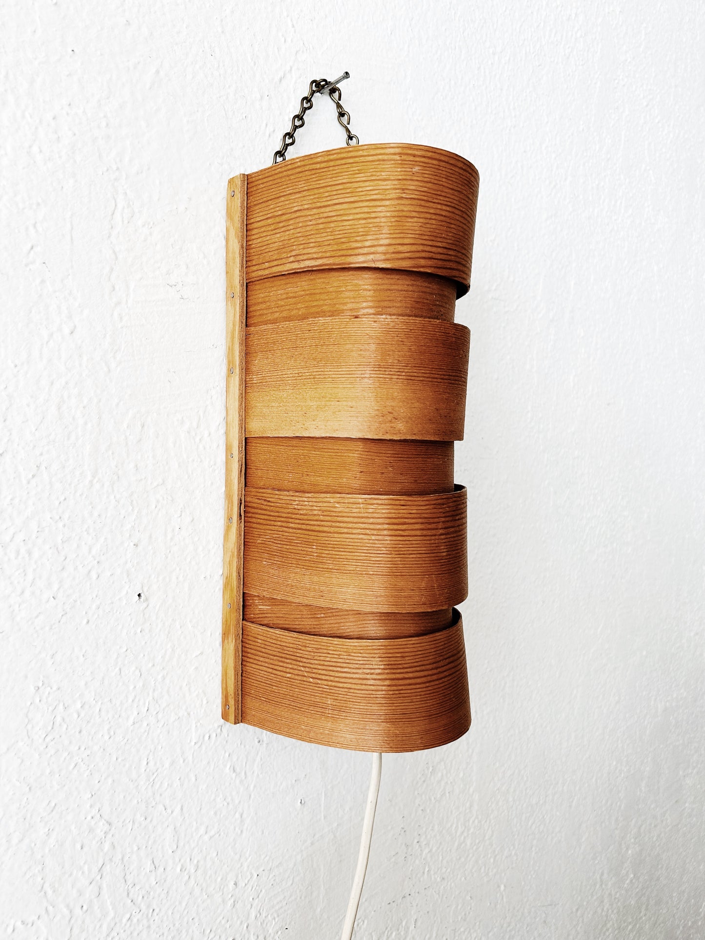 Handmade Mid Century Birch Sconce