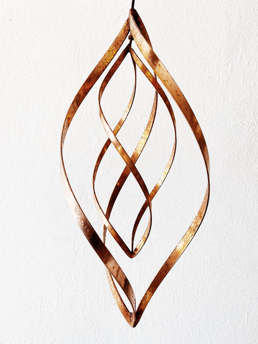 Vintage Copper Infinity Sculpture
