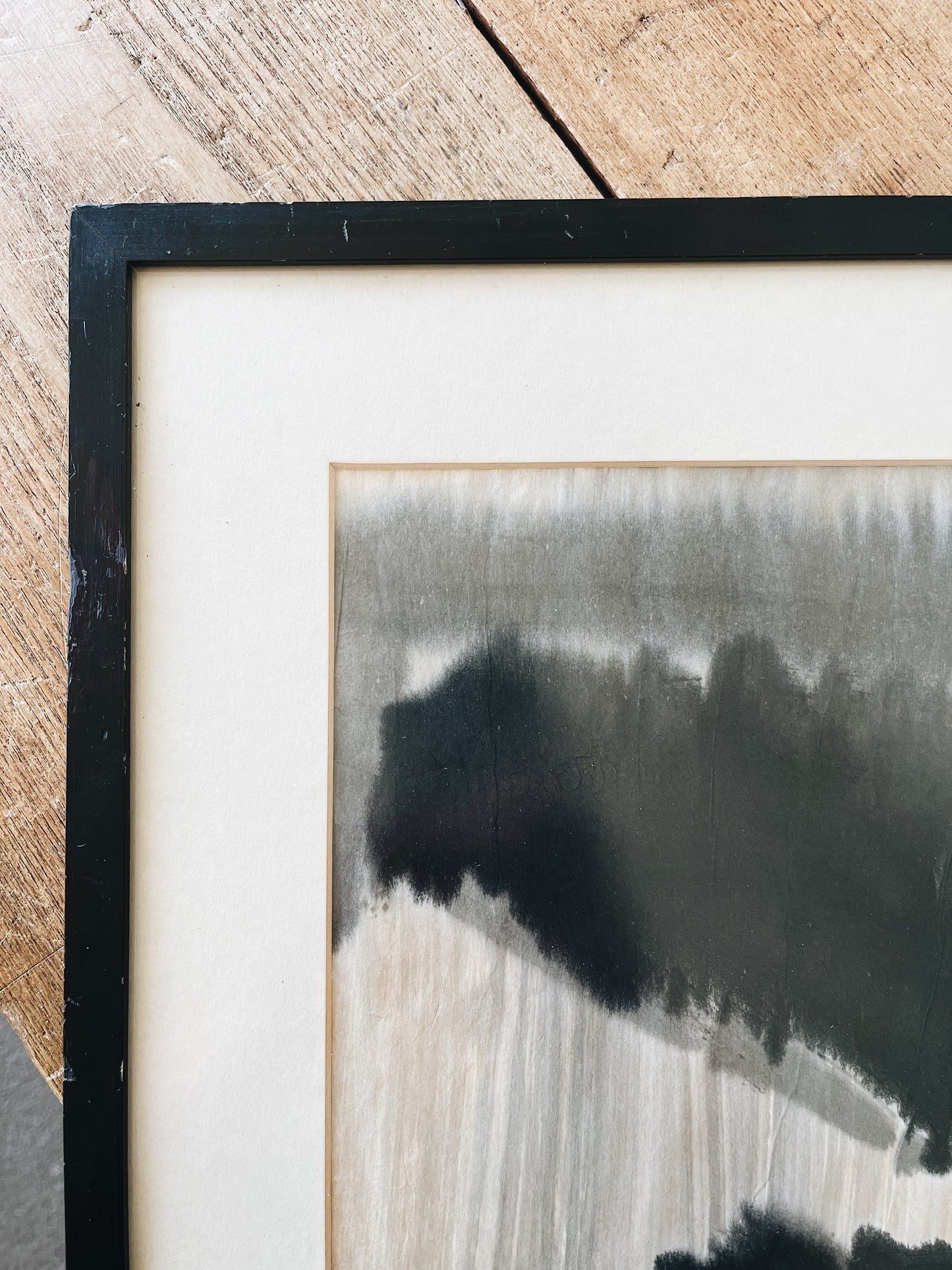 Antique Abstract Sumi Painting
