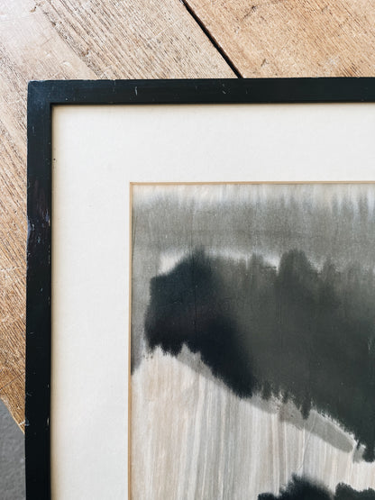 Antique Abstract Sumi Painting