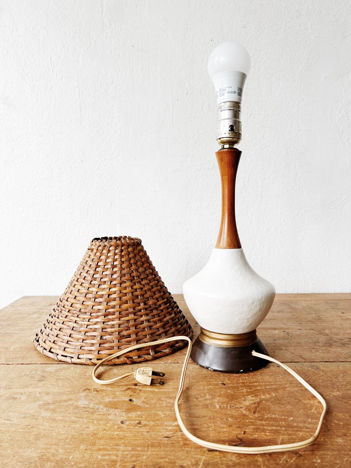 Mid Century Lamp with Shade