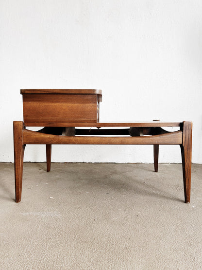 Mid Century Bassett Walnut Side Table
