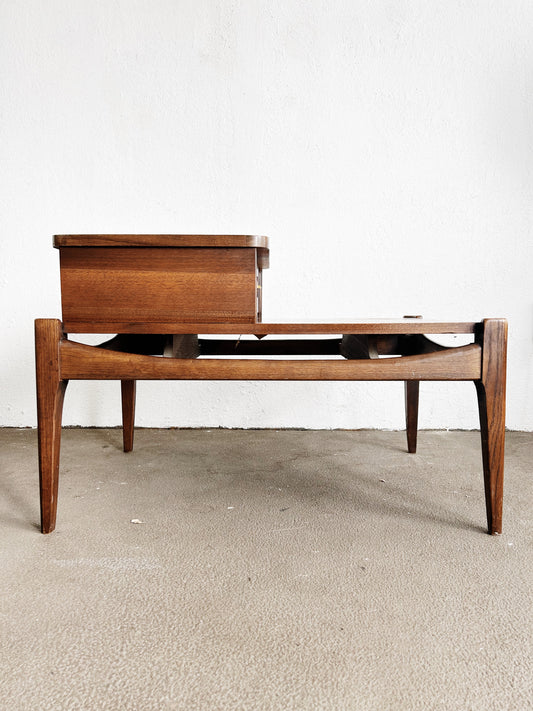 Mid Century Bassett Walnut Side Table