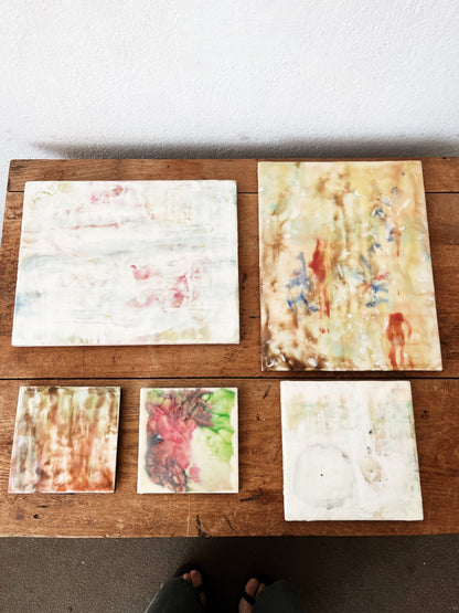 Original Abstract Encaustic Painting