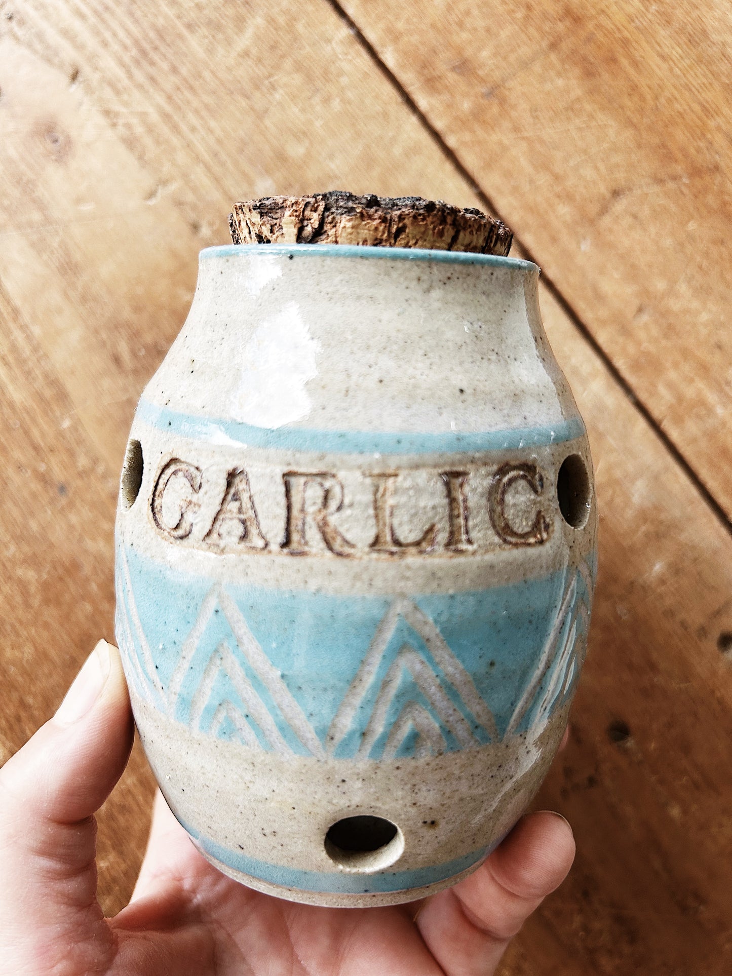 Vintage Garlic Jar