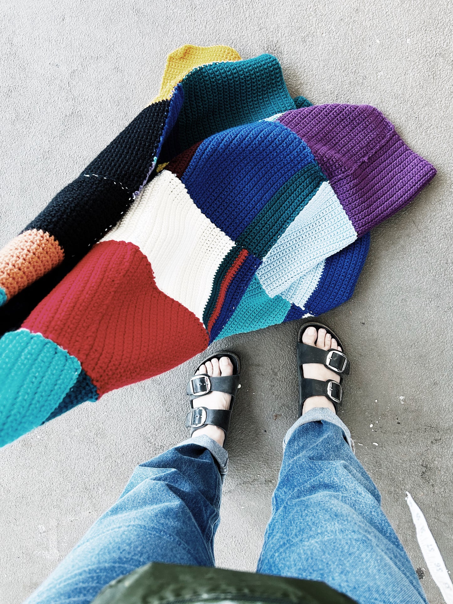 Crochet Color Block Afghan