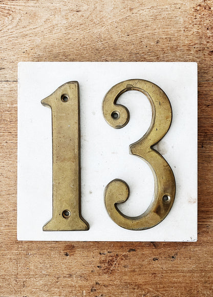 Vintage Brass Number 13