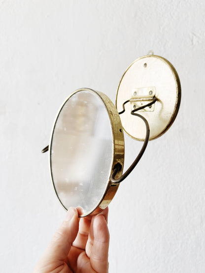 Vintage Brass Mirror
