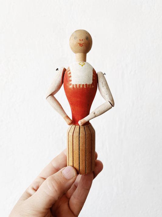 Vintage Folk Spool Doll