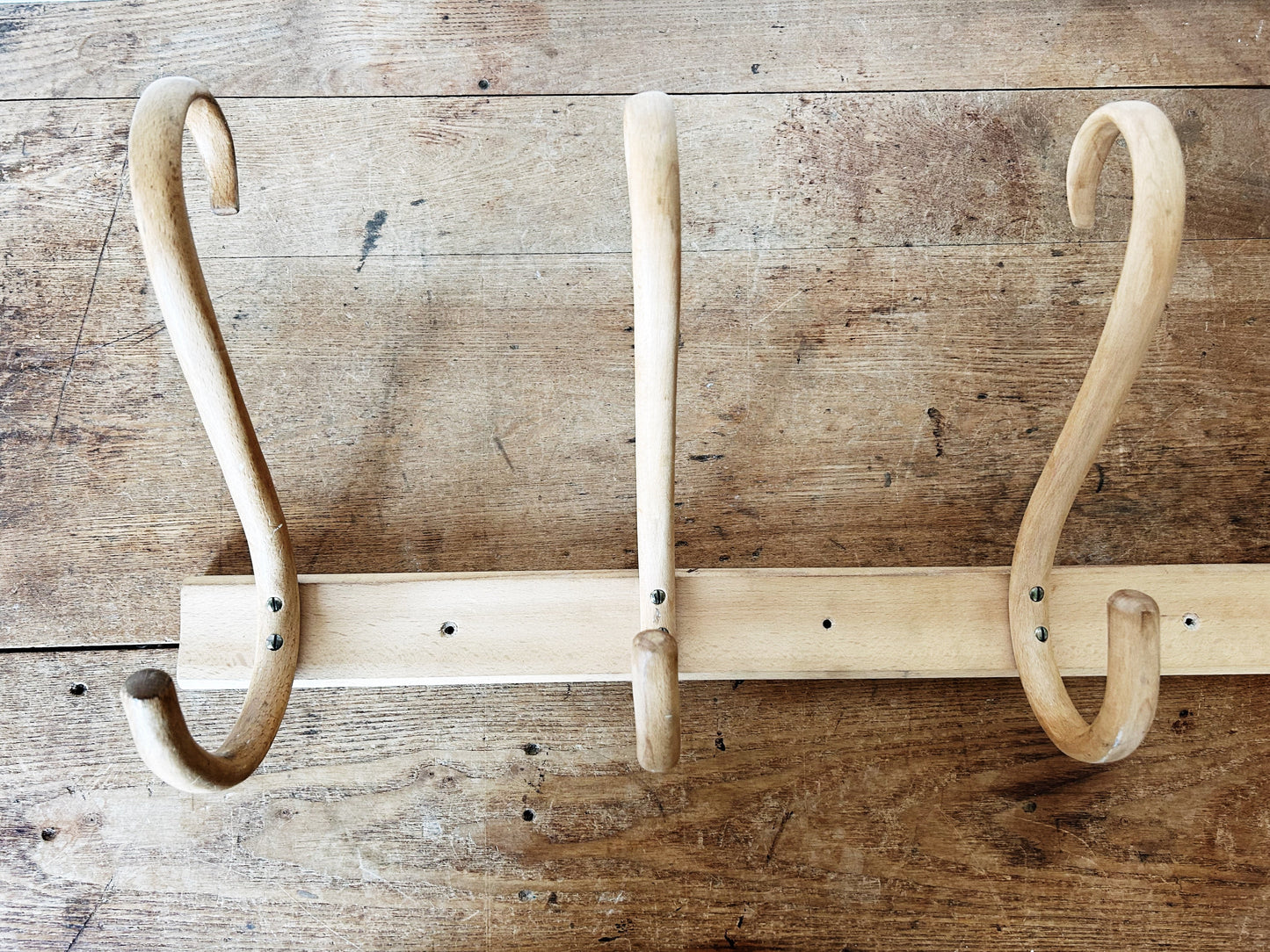 Vintage Wood Coat/Hat Rack