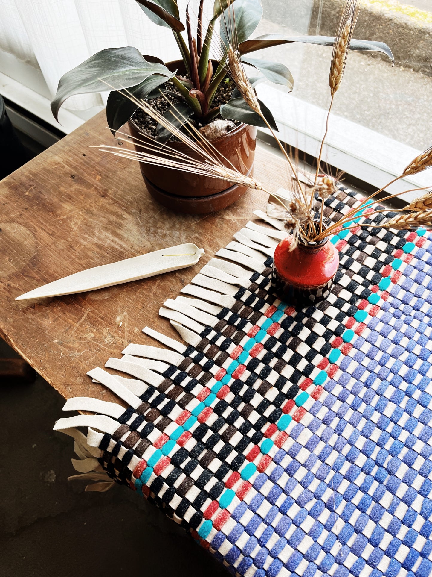 Handmade Felt Rug