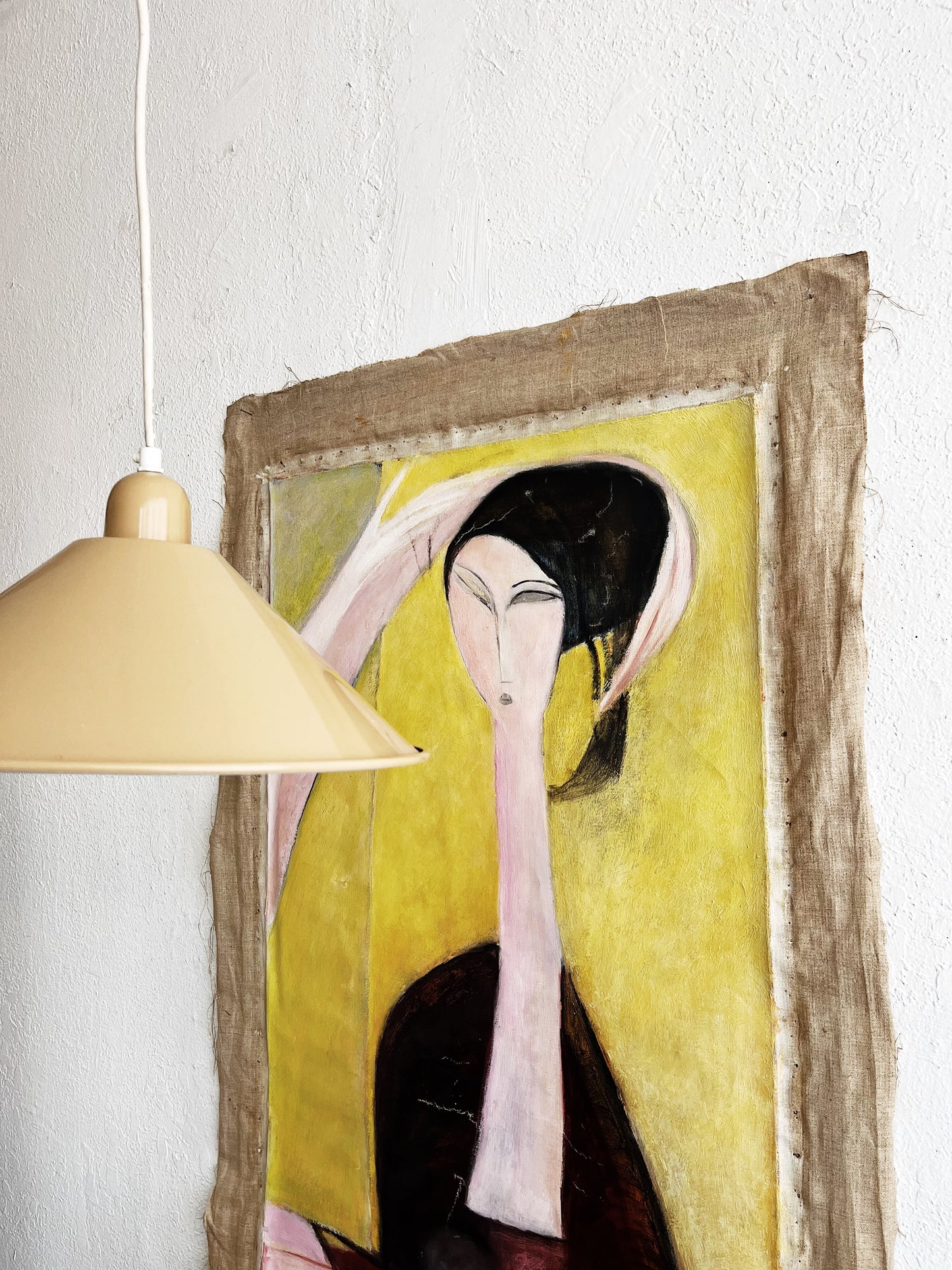 Vintage Enamel Pendant Lamp