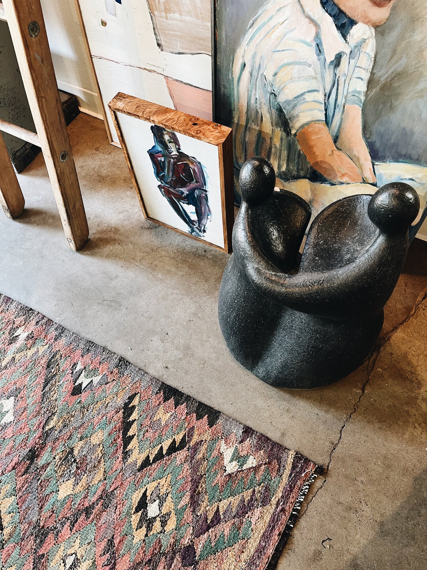 Modernist Raku Sculpture