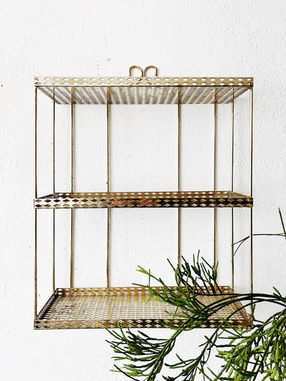 Mid Century Metal Shelf