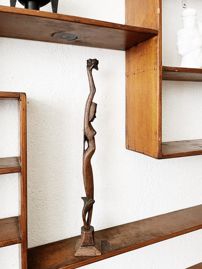 Antique Wood Mermaid