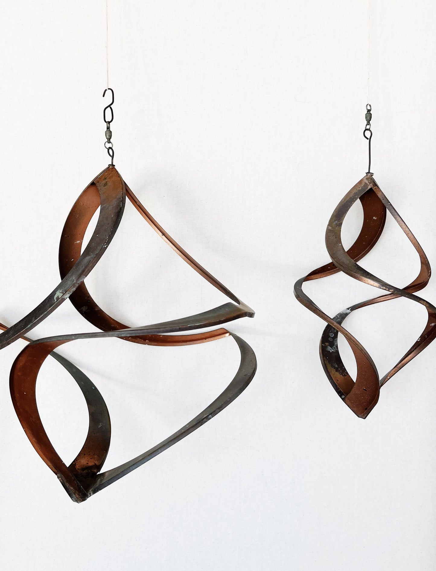 Vintage Copper Infinity Sculpture