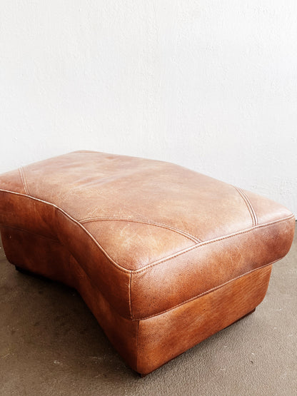 Vintage Leather Ottoman