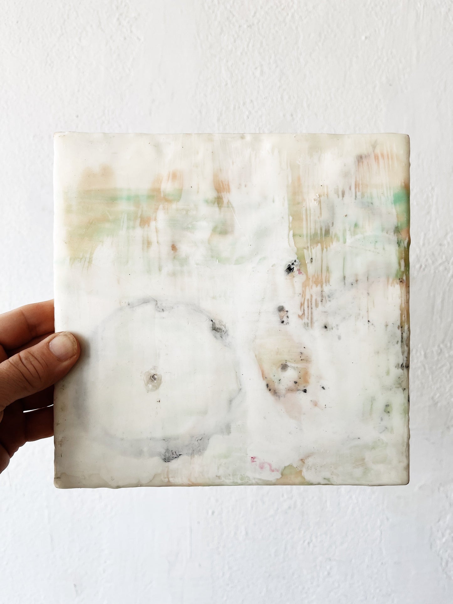 Original Abstract Encaustic Painting