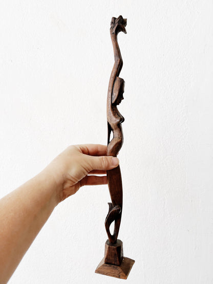 Antique Wood Mermaid