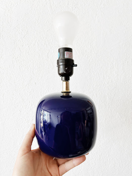 Vtg Cobalt Blue Lamp