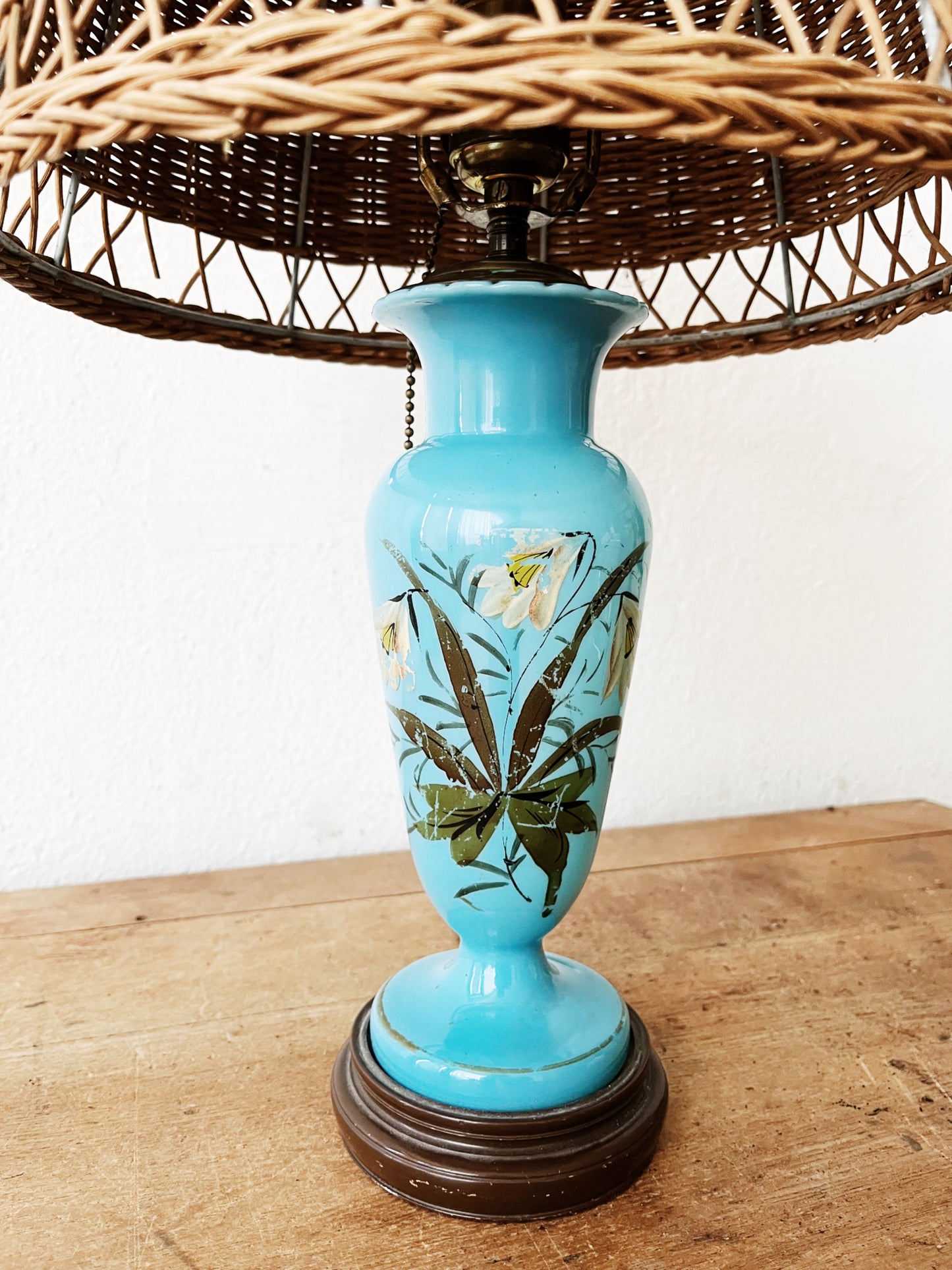 Vintage Enamel Lamp