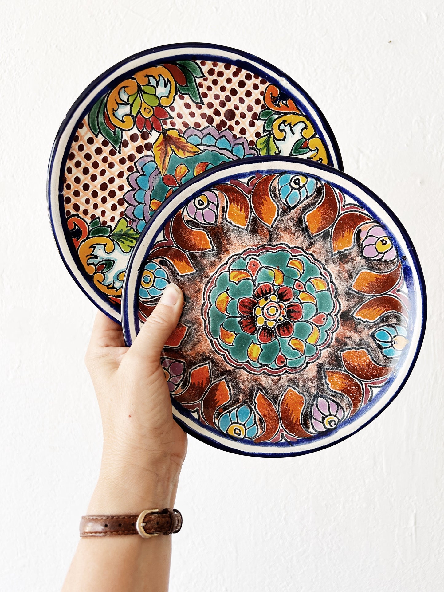 Hand Painted Ceramic Plates Mexico