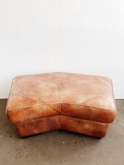 Vintage Leather Ottoman
