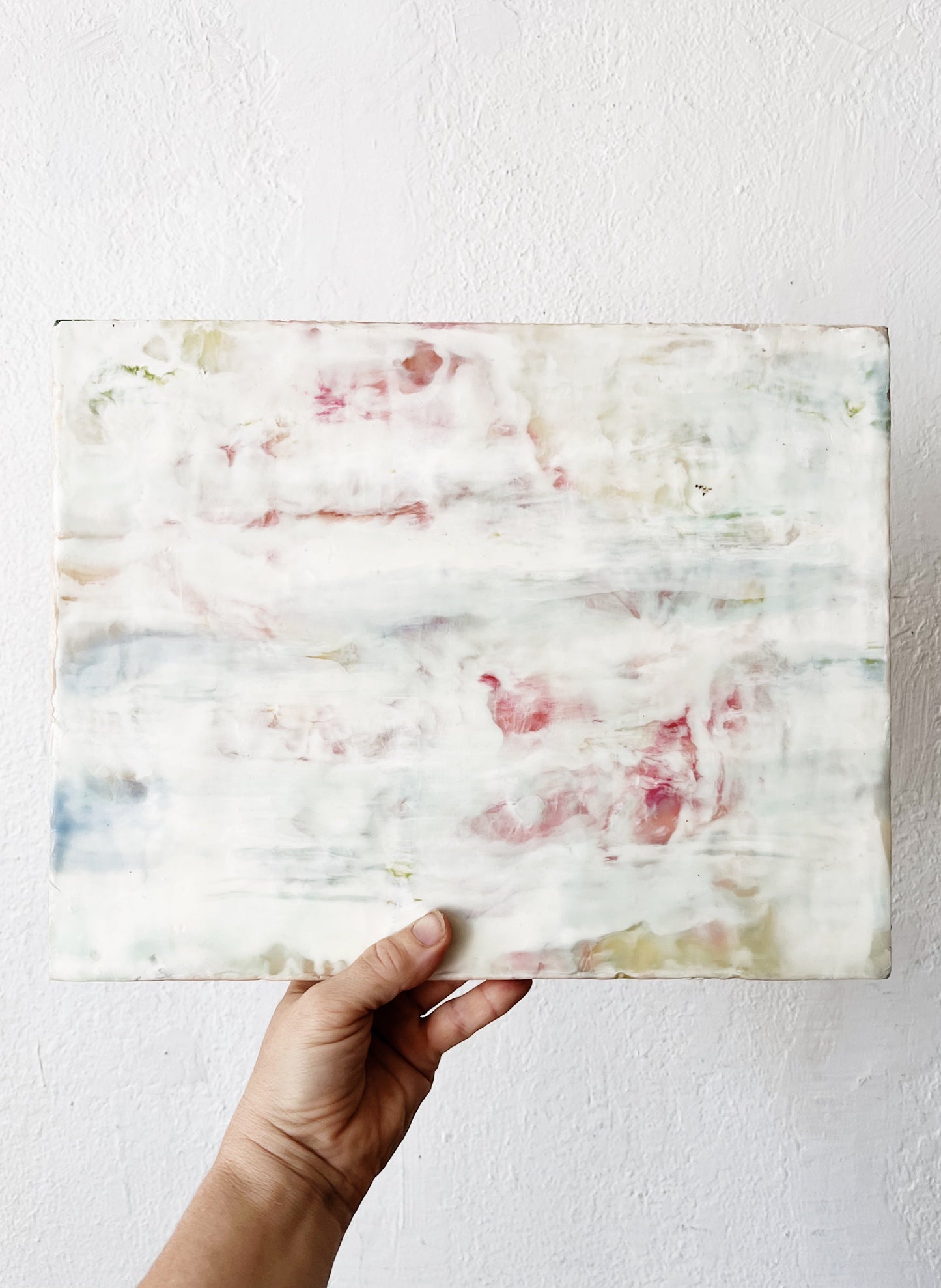Original Abstract Encaustic Painting