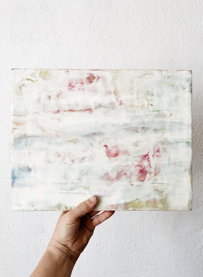 Original Abstract Encaustic Painting