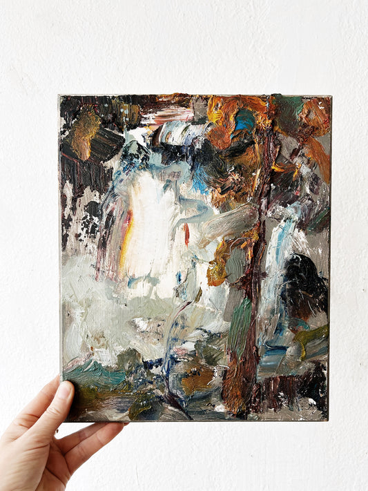 Vintage Original Abstract Oil Painting