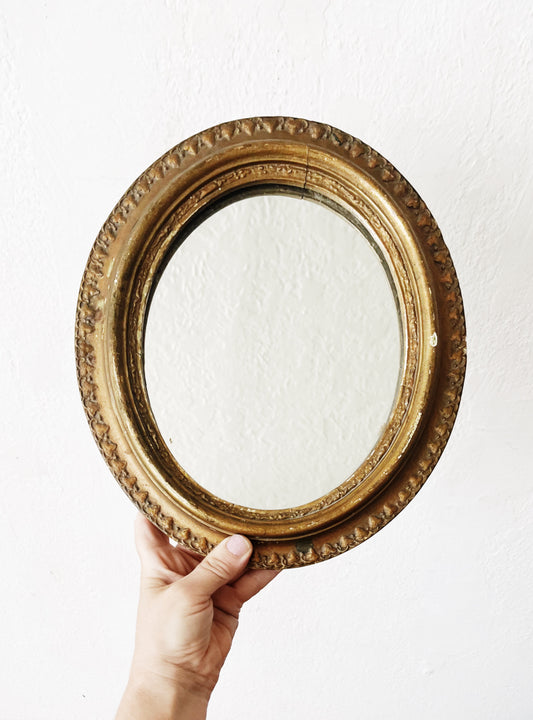 Antique Gesso Mirror