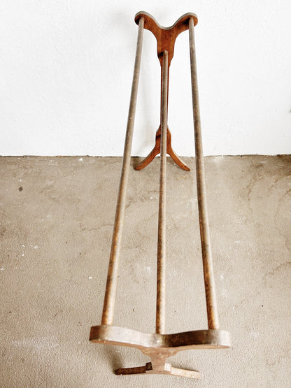 Vtg Primitive Wood Quilt/Textile Rack