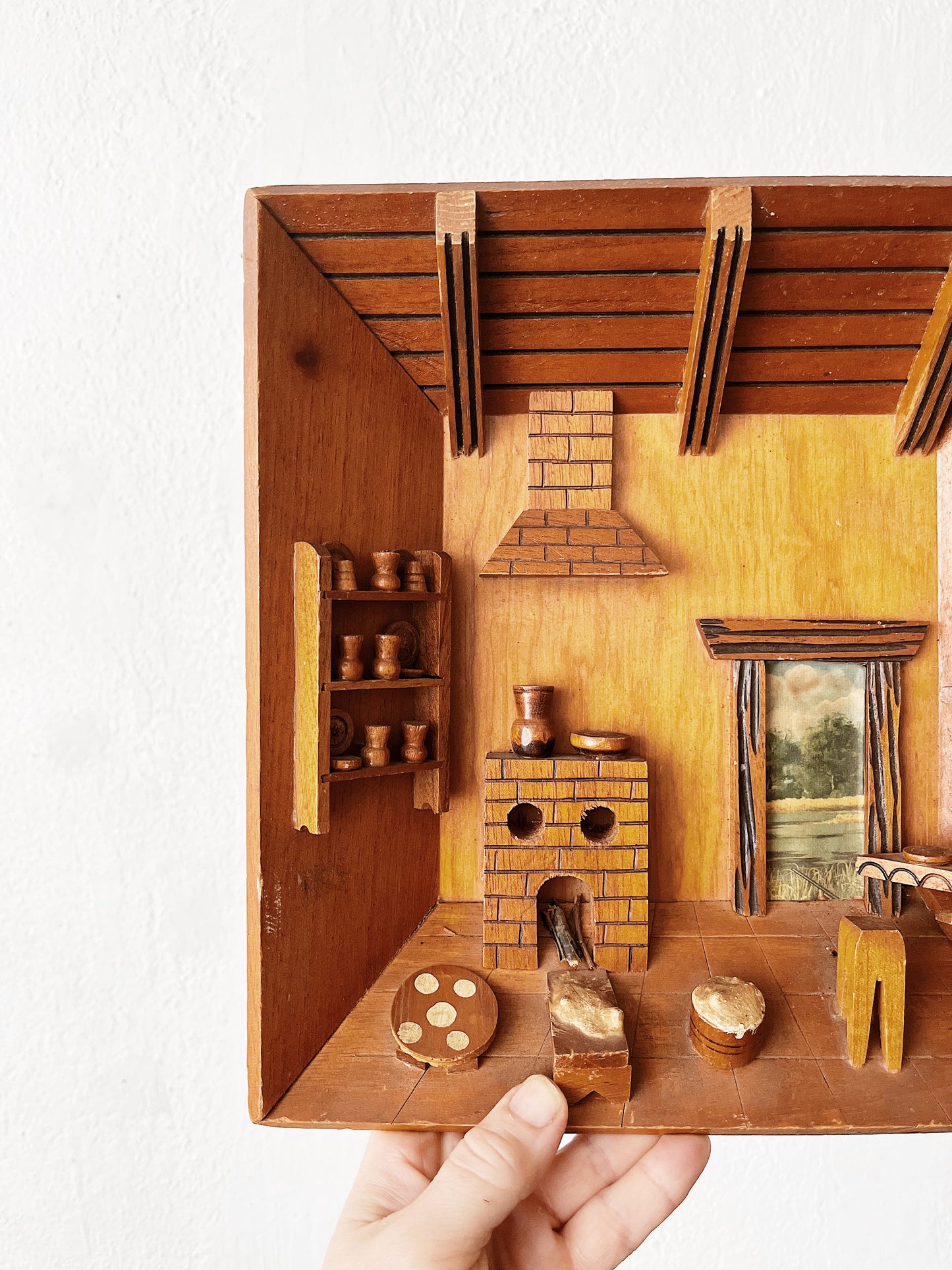 Vintage Folk Shadowbox