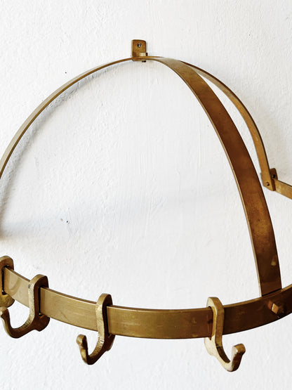 Vintage Brass Pot Rack