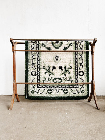 Vtg Primitive Wood Quilt/Textile Rack