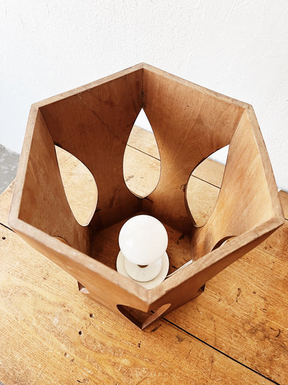 Mid Century Teak Lamp