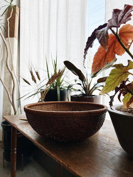 Large Vintage Gathering Basket