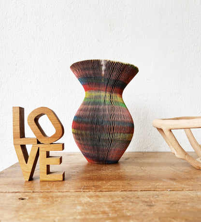 Handmade Corrugated Paper Vase