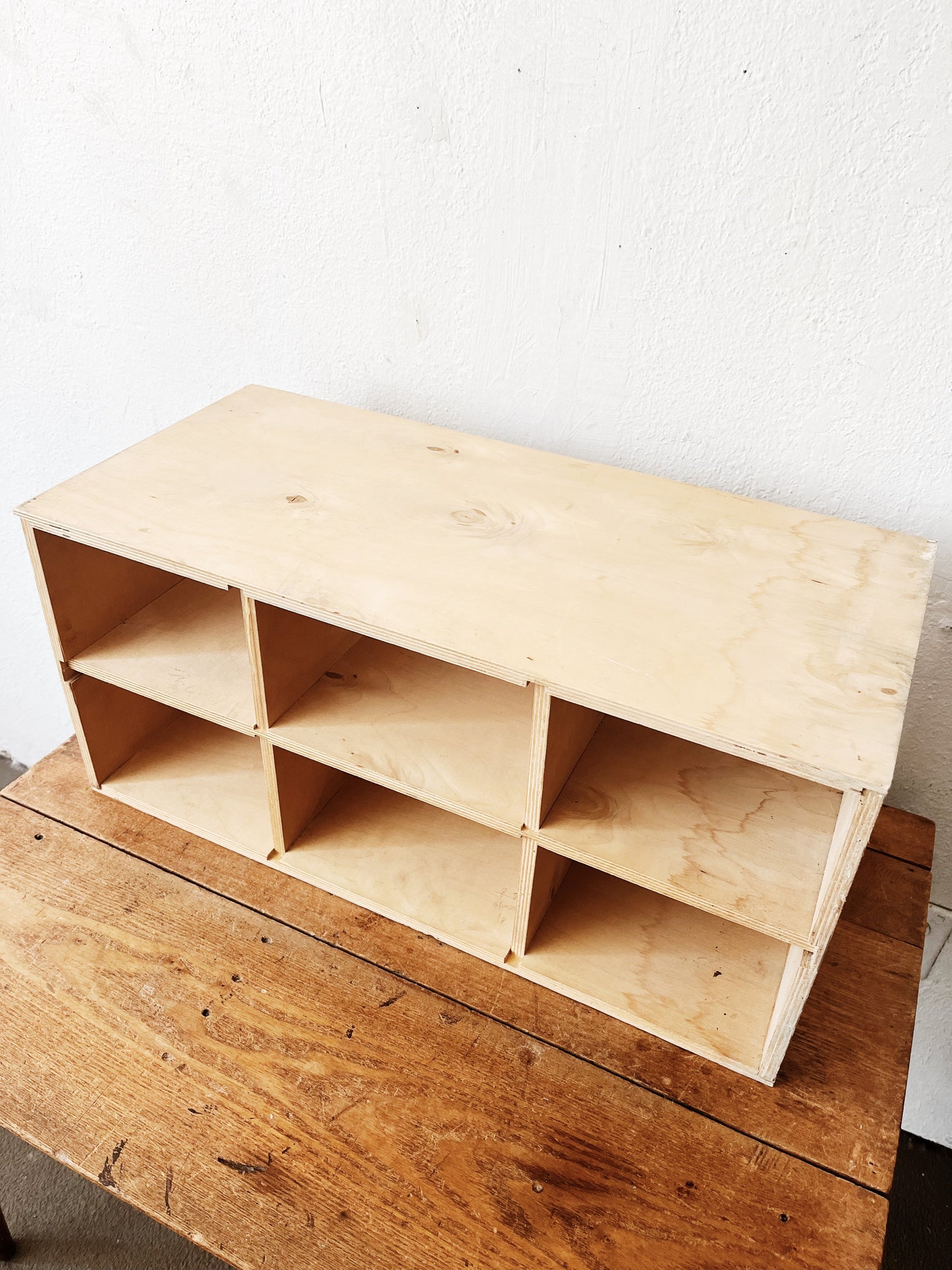 Handmade Ply Cubby Shelf
