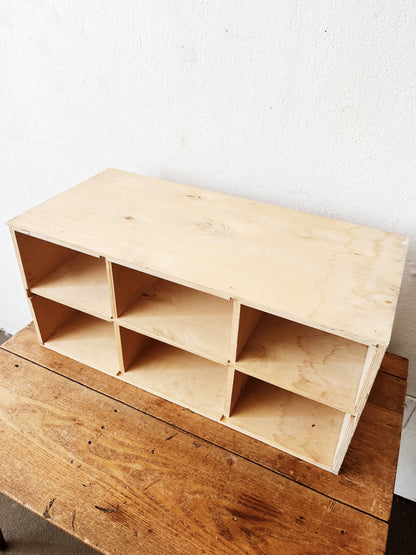 Handmade Ply Cubby Shelf