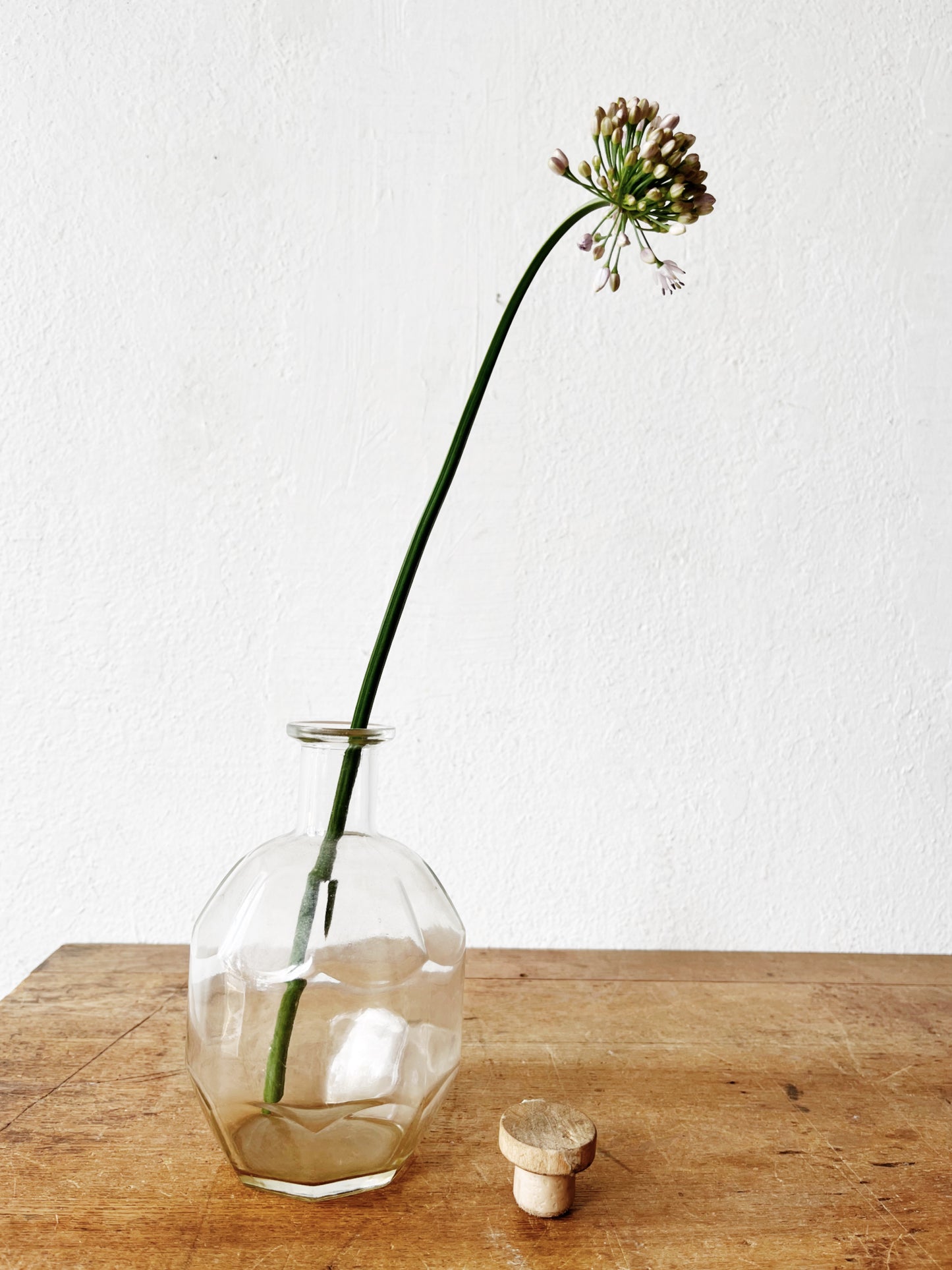 Old Faceted Glass Decanter