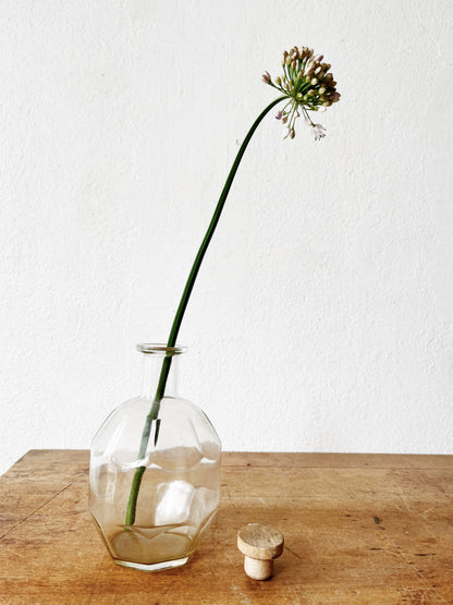 Old Faceted Glass Decanter