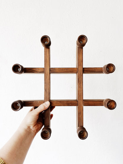 Handmade Wood Candelabra