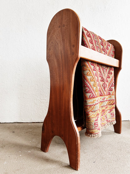 Vintage Wood Textile Stand