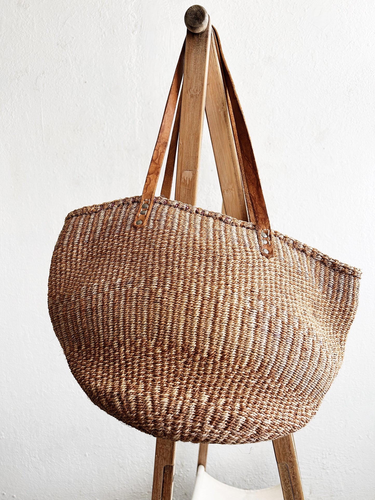 Large Vintage Woven Tote