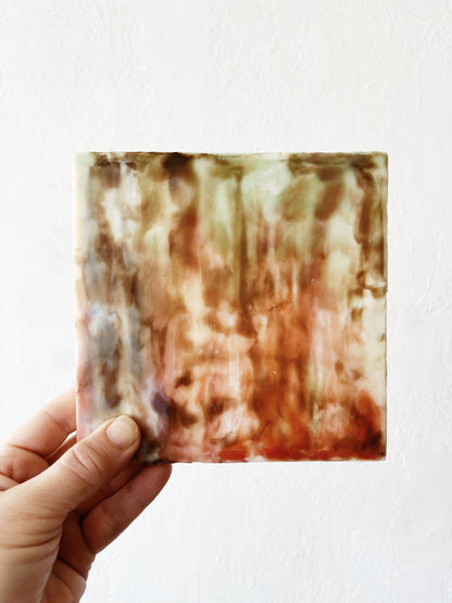 Original Abstract Encaustic Painting