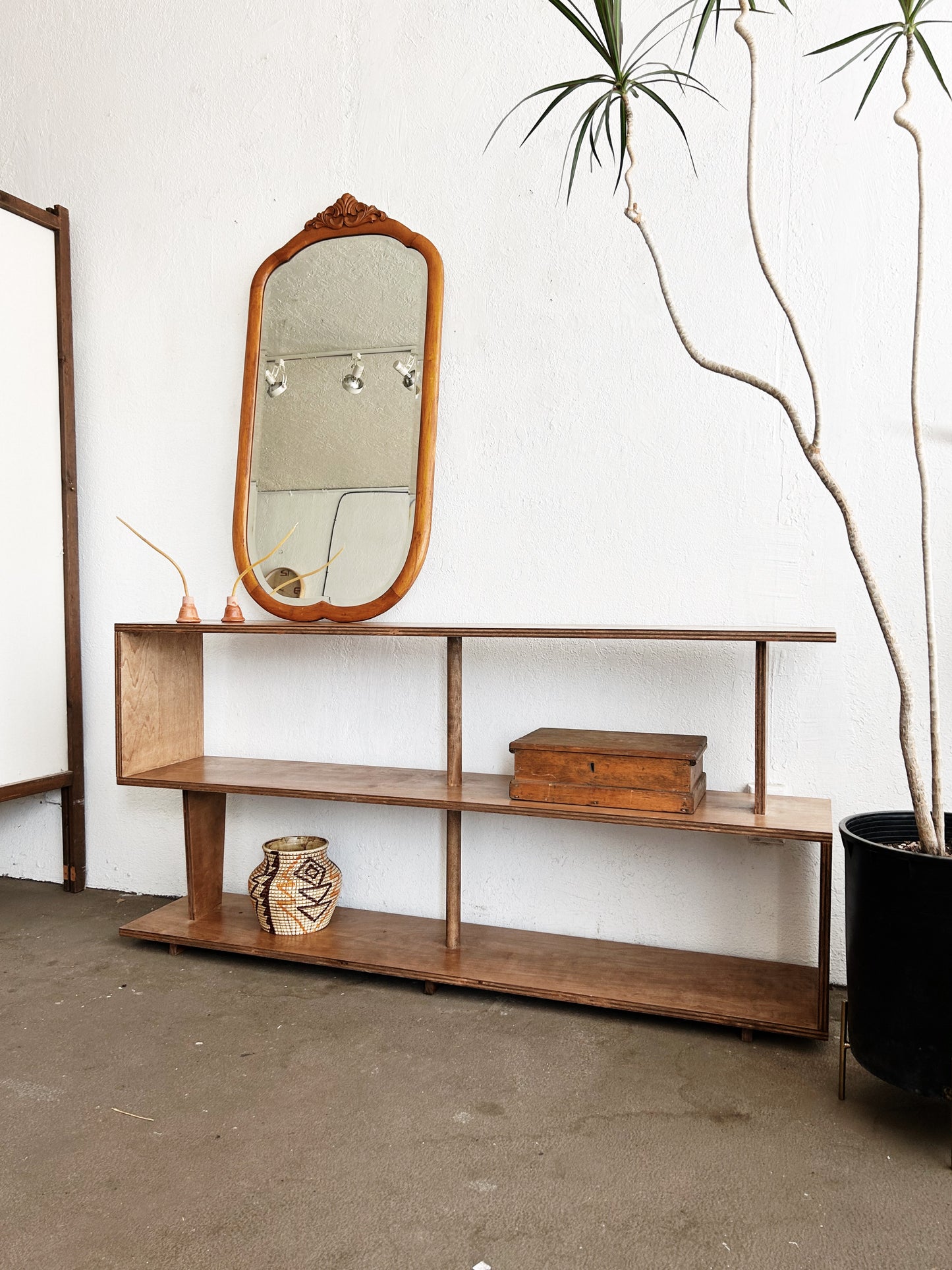 Large Handmade Modern Craft Wood Shelf