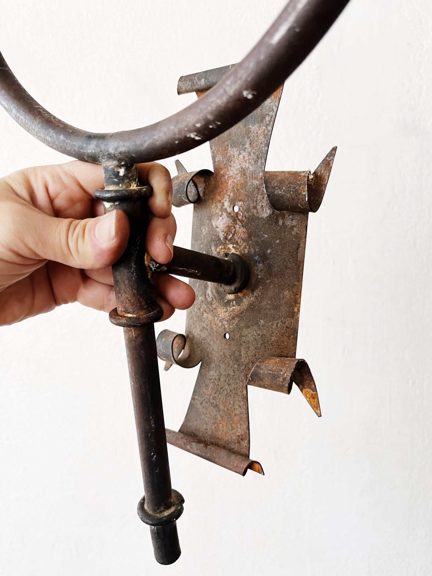 Antique Gothic Iron Sconce