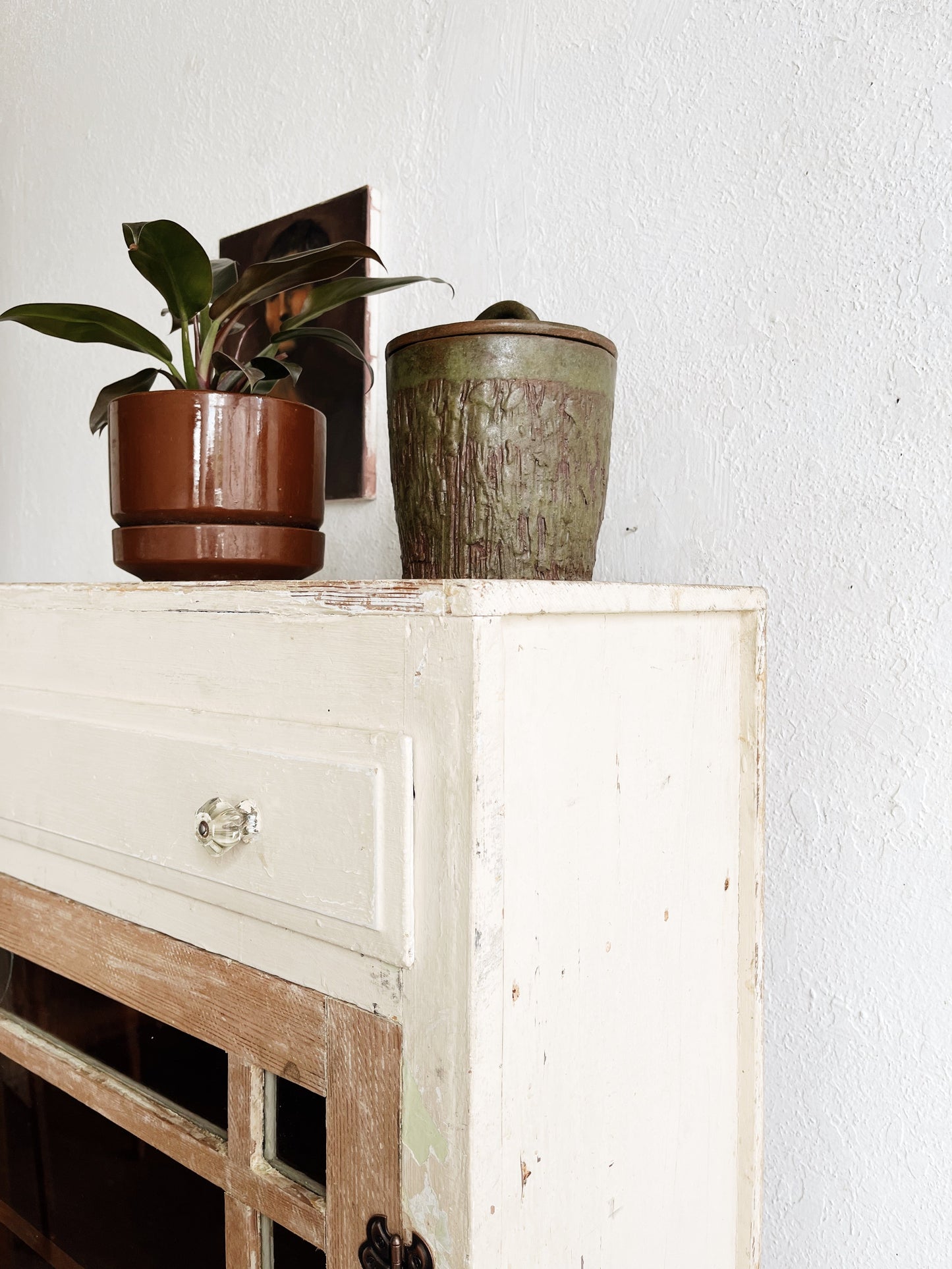 Large Antique Farmhouse Cabinet