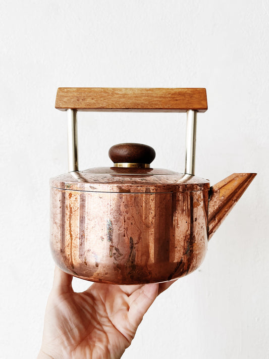 Vintage Modernist Copper Kettle